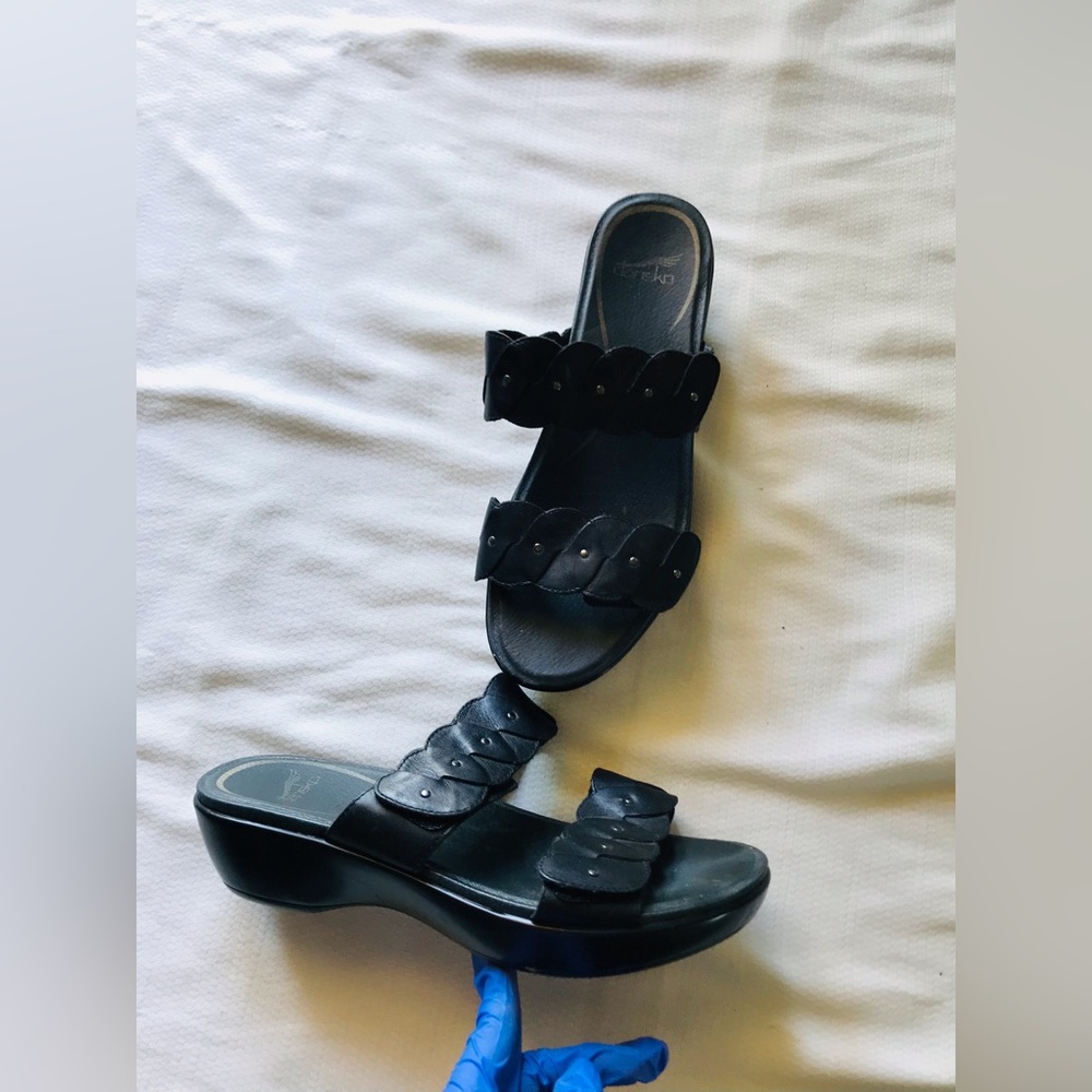 Dansko Black Sandals